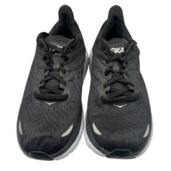 HOKA Clifton 8 Women’s 9 Black White Running Shoes Cushioned Neutral - Picture 3 of 9
